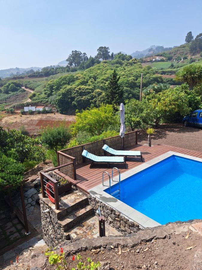 Casa Rural Con Piscina Privada El Roble Moya  Esterno foto